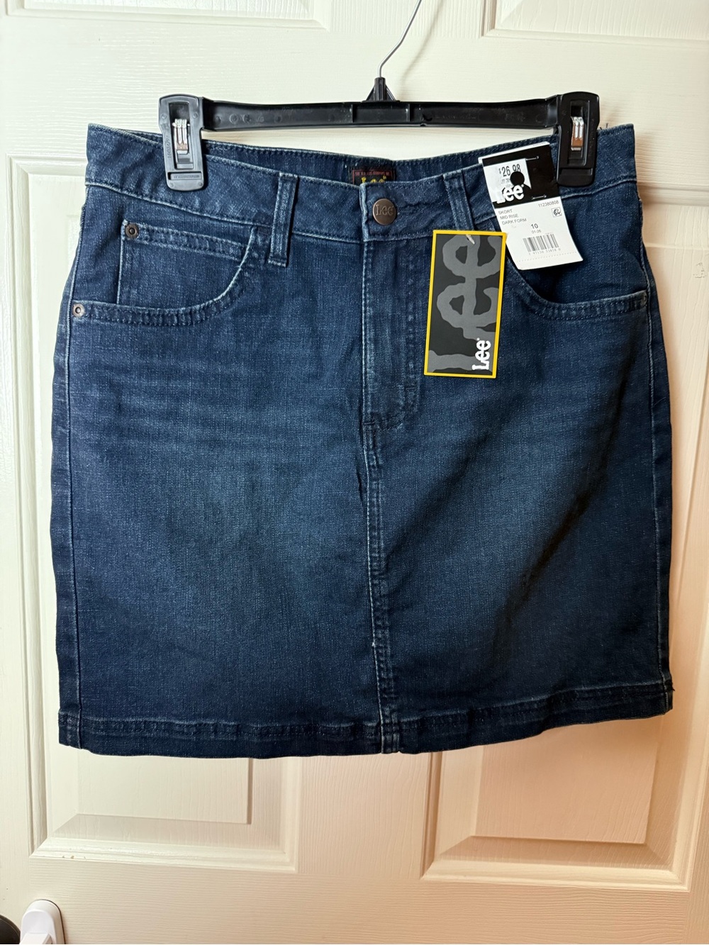Lee Navy Denim Skort with Front Pockets